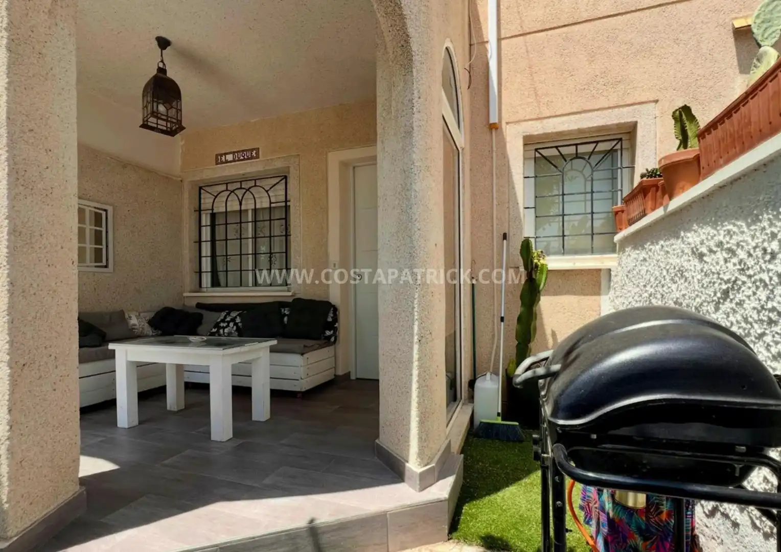 Terraza de Casa adosada de alquiler en Los Alcázares con Aire acondicionado, Calefacción y Jardín privado