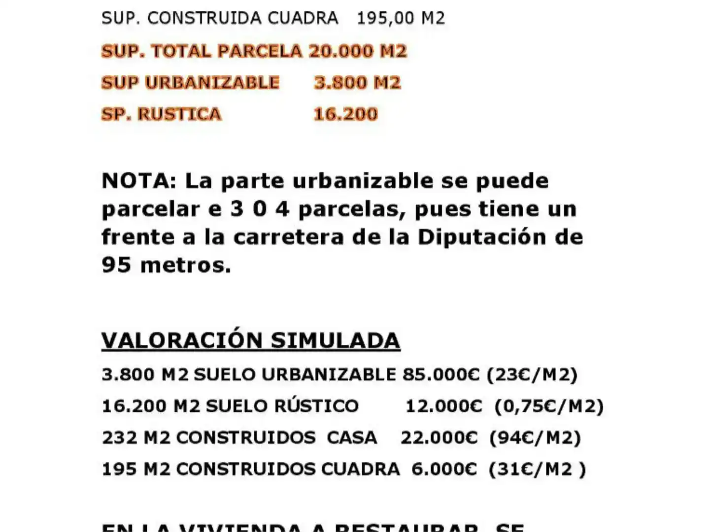 Residencial en venda en Tordoia