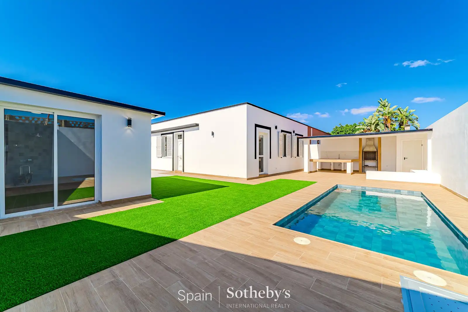 Piscina de Casa o xalet en venda en San Miguel de Abona amb Aire condicionat, Jardí privat i Terrassa