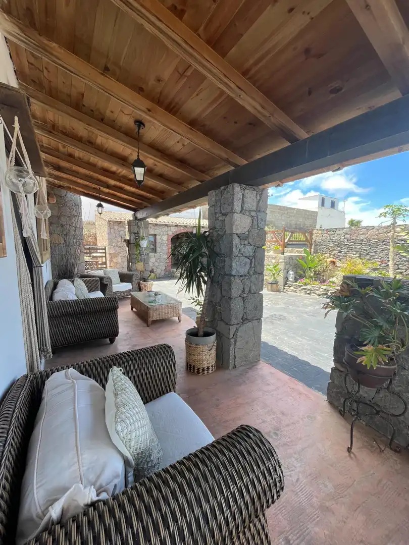 Terraza de Casa o chalet en venta en Moya (Las Palmas) con Jardín privado, Terraza y Amueblado