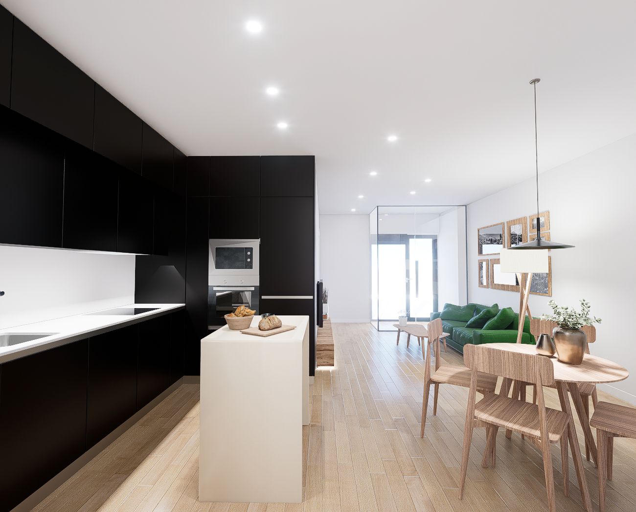 Kitchen of Flat for sale in Canfranc  with Heating, Parquet flooring and Oven
