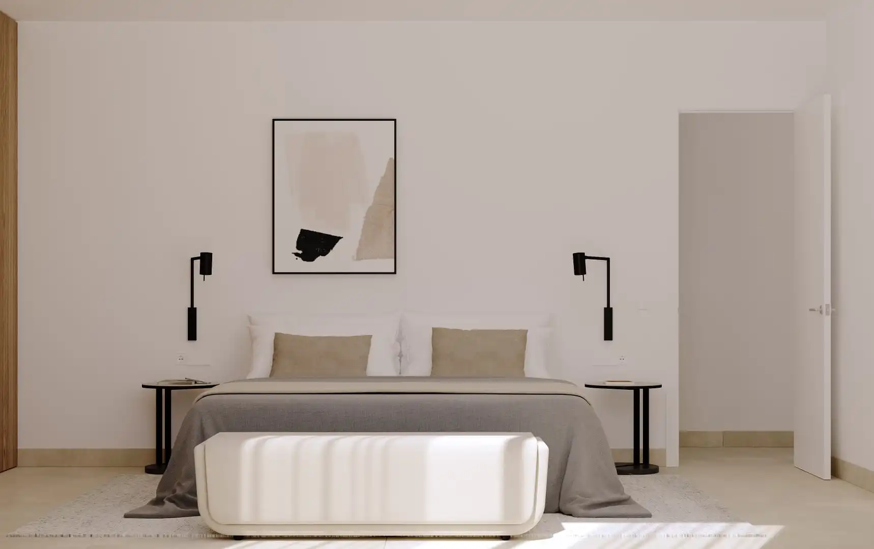 Schlafzimmer von Dachboden zum Verkauf in Artà mit Klimaanlage, Heizung und Terrasse