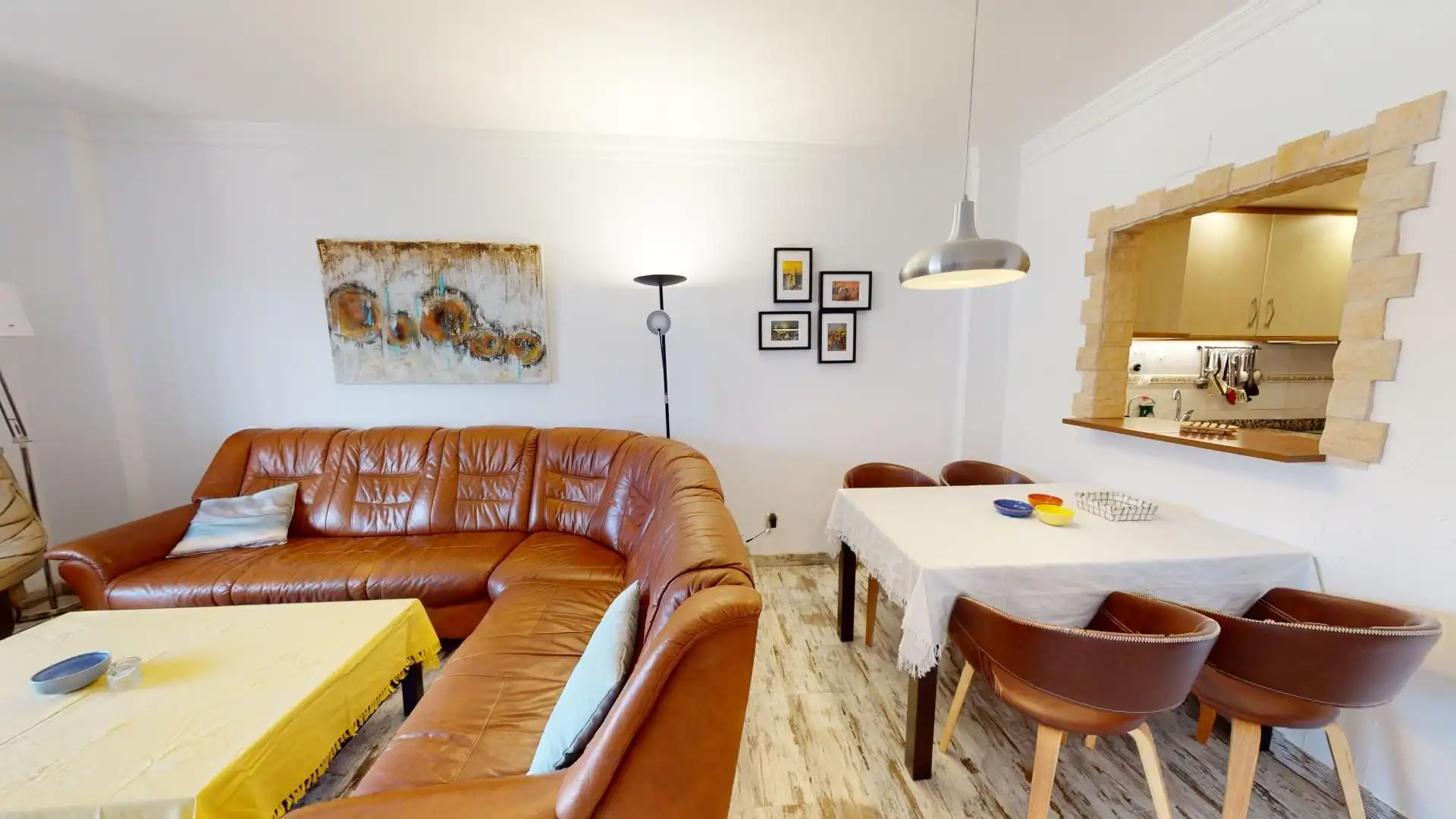 Wohnzimmer von Wohnungen zum Verkauf in L'Alfàs del Pi mit Klimaanlage, Privatgarten und Terrasse