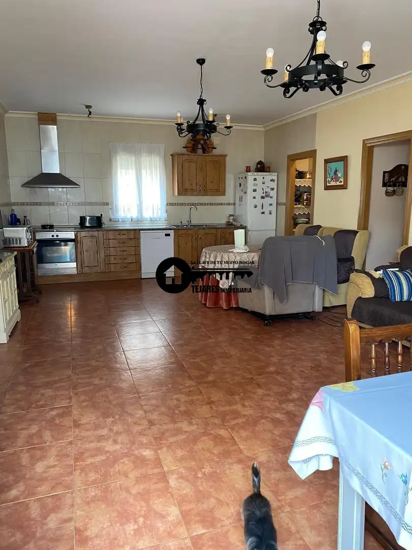 Cuina de Casa o xalet en venda en Pozohondo amb Aire condicionat, Jardí privat i Traster