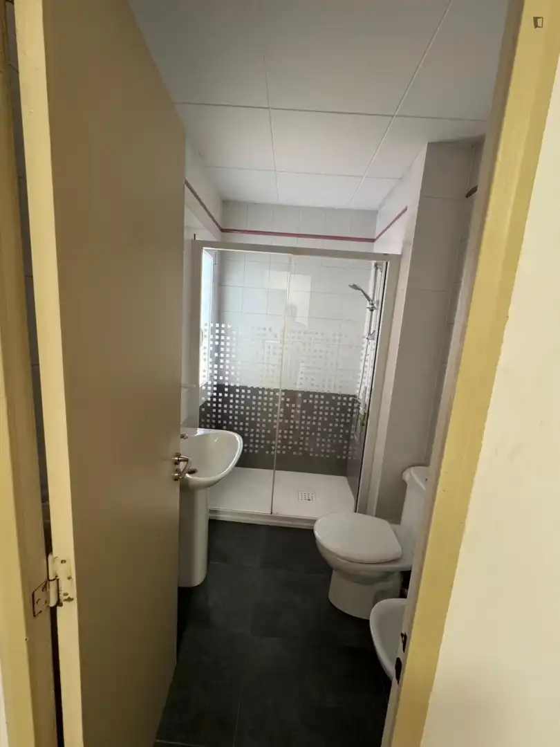 Bathroom of Apartments for share in Sabadell  with Furnished, Washing machine and Internet