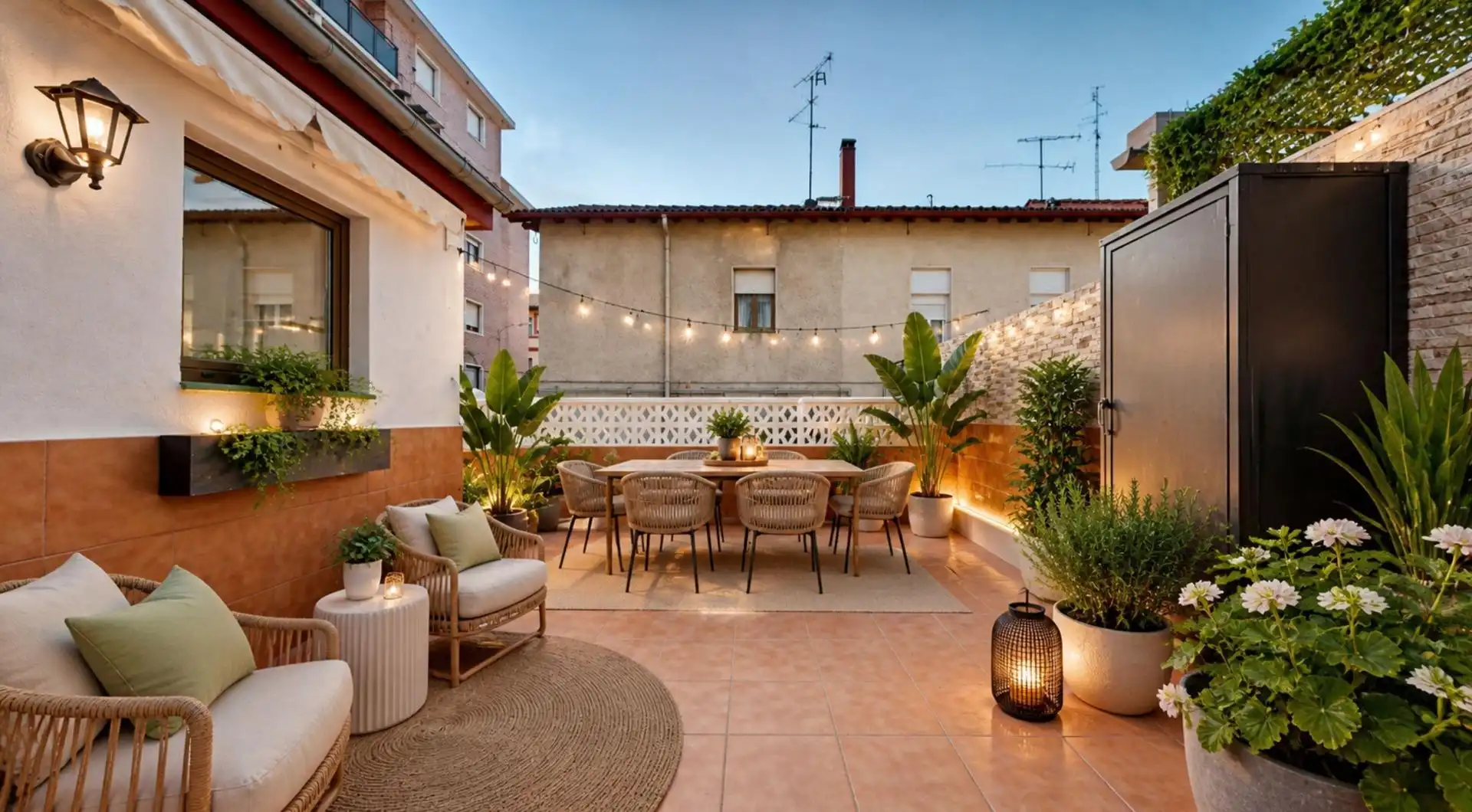 Terrasse von Einfamilien-Reihenhaus zum Verkauf in Barakaldo  mit Heizung, Terrasse und Abstellraum
