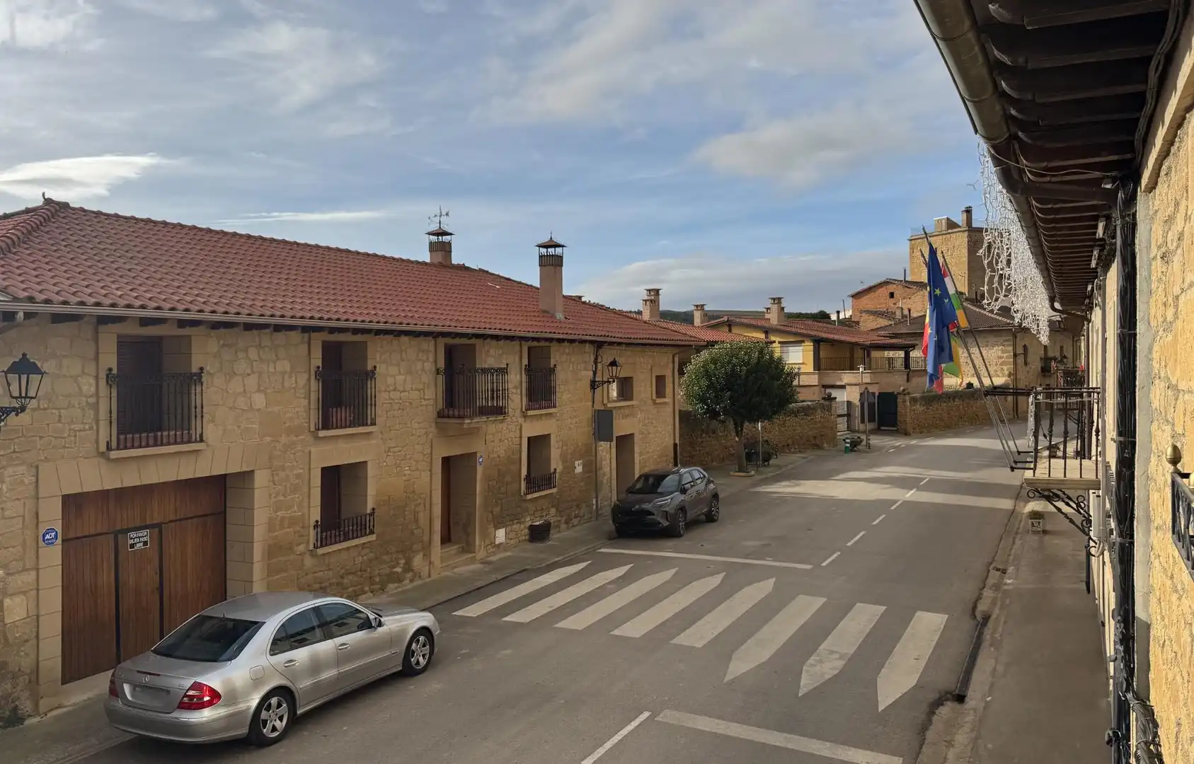 Vista exterior de Finca rústica en venta en Baños de Rioja con Calefacción, Jardín privado y Terraza