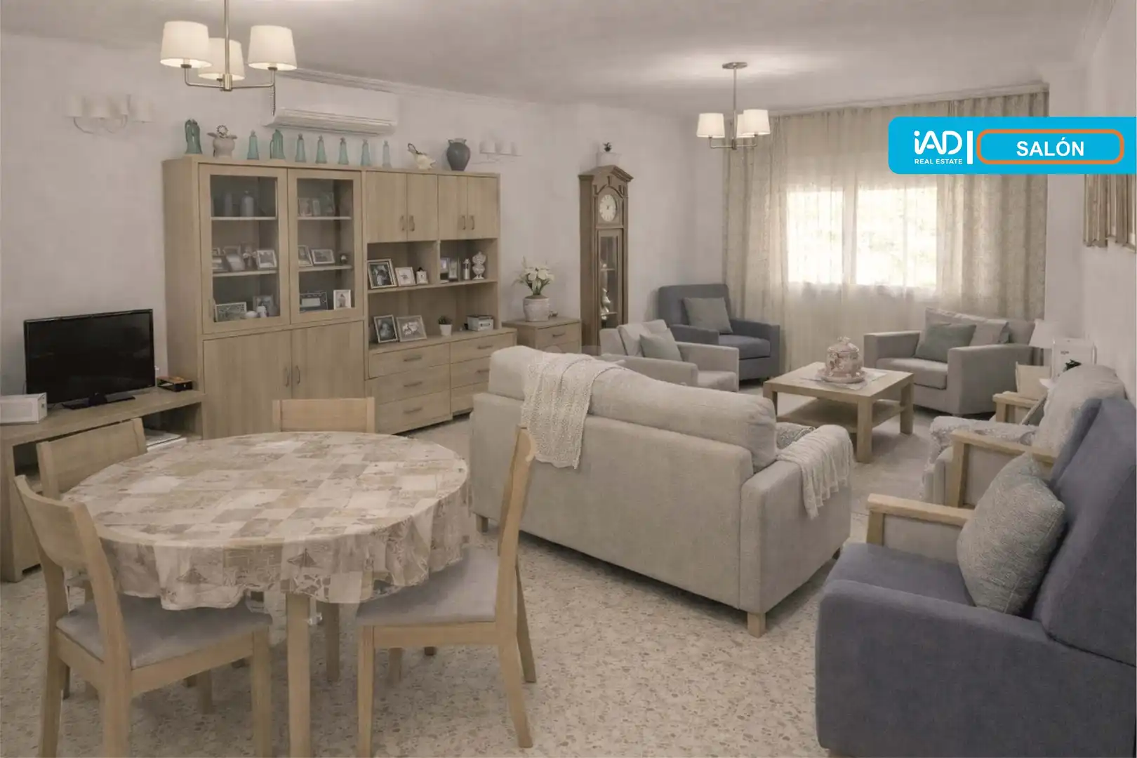 Sala de estar de Casa o chalet en venta en  Sevilla Capital con Aire acondicionado y Terraza