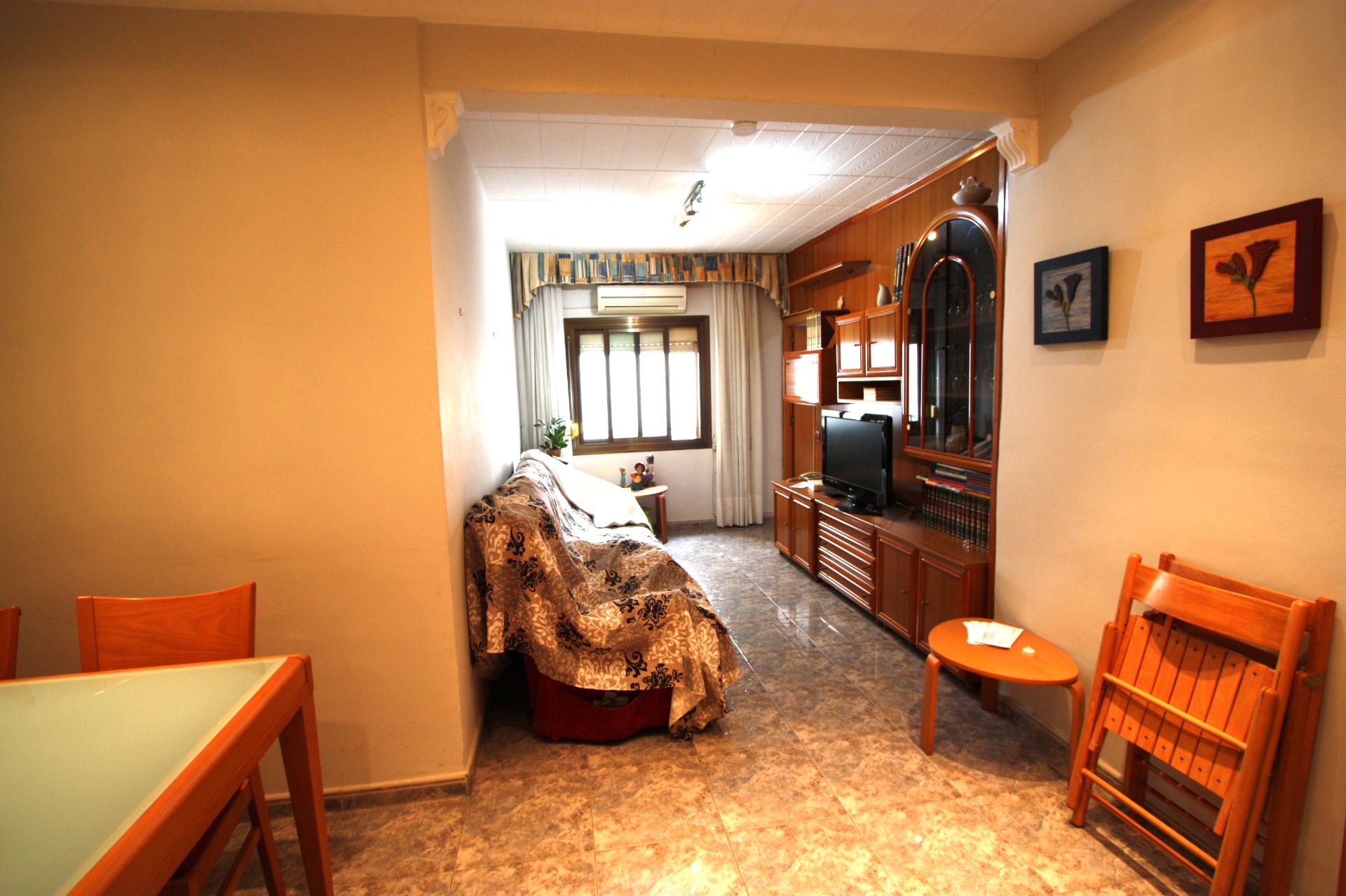 Living room of Flat for sale in Badalona  with Air Conditioner, Heating and Terrace