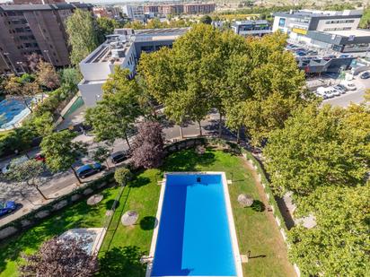 Swimming pool of Flat for sale in  Madrid Capital  with Air Conditioner