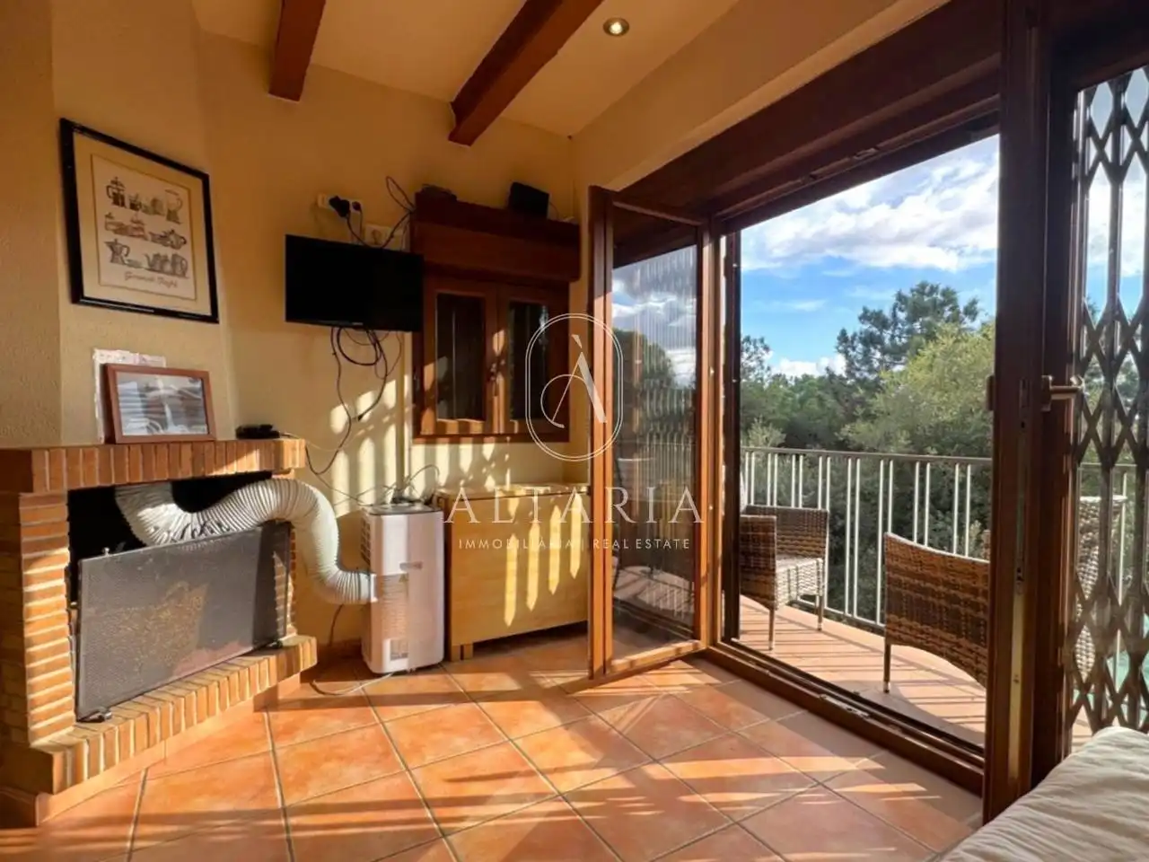 Terrassa de Finca rústica en venda en Llagostera amb Jardí privat, Terrassa i Piscina