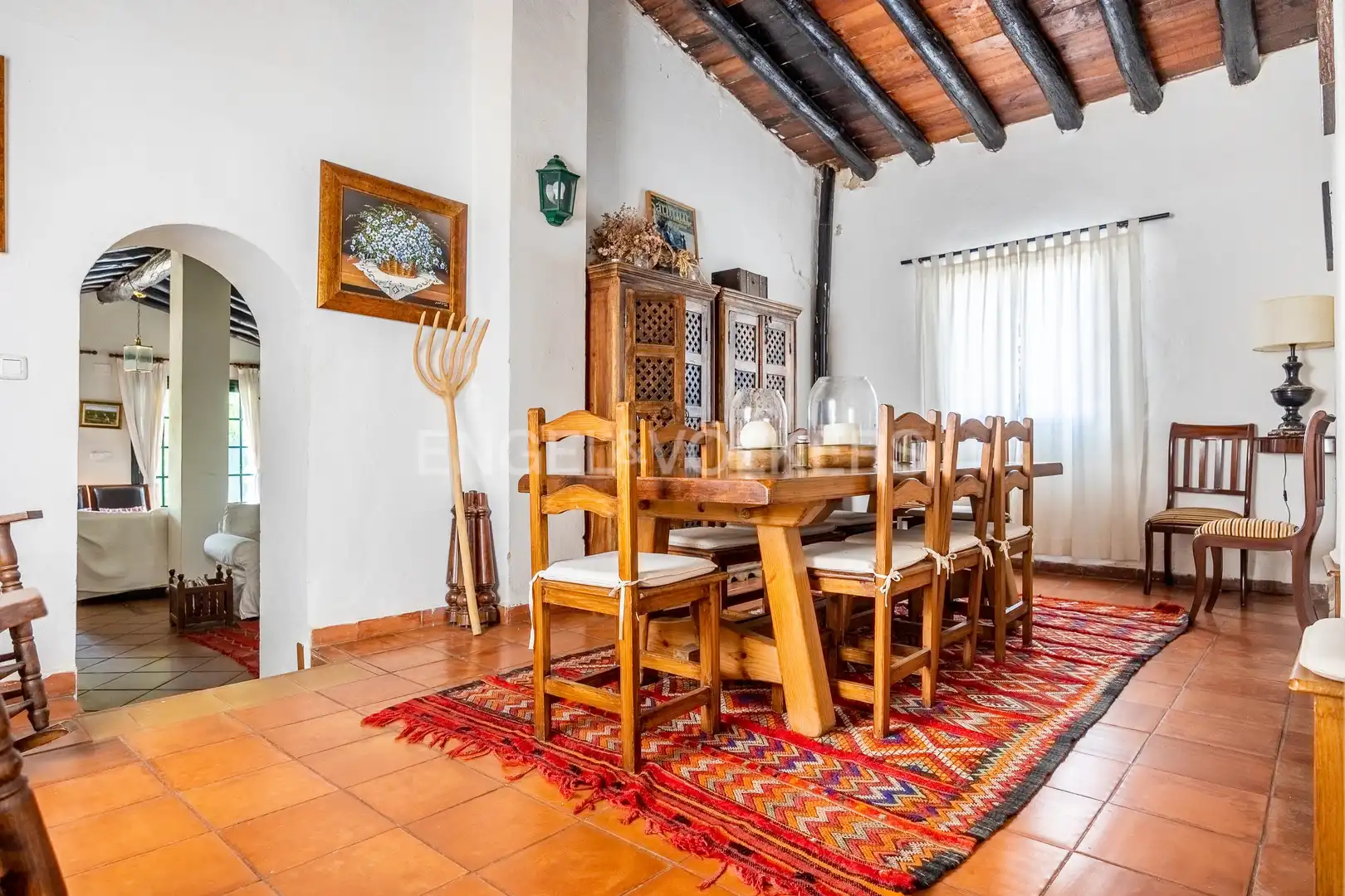 Comedor de Finca rústica en venta en Alcalá del Río con Aire acondicionado, Calefacción y Jardín privado