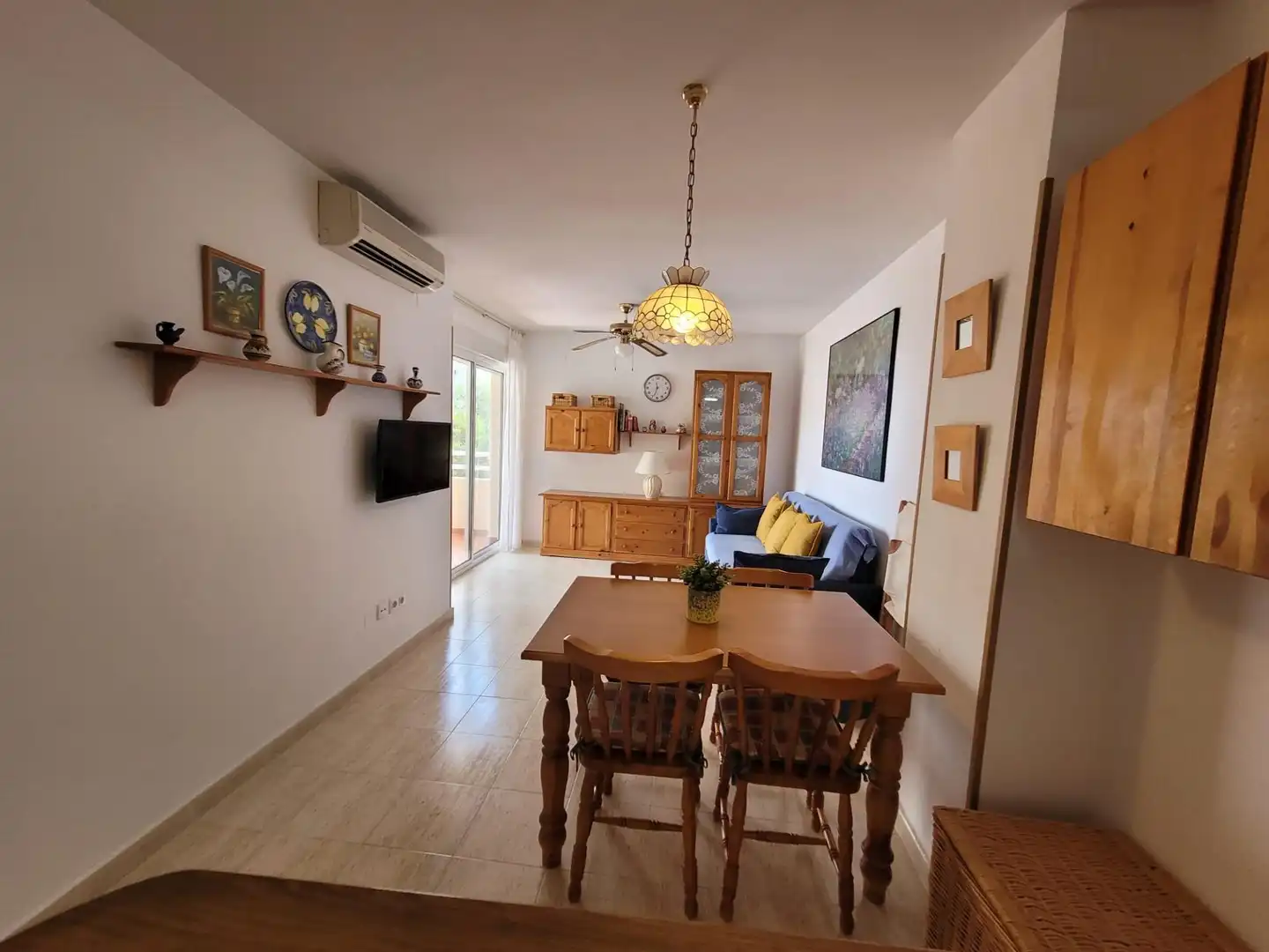 Sala de estar de Apartamento en venta en Alicante / Alacant con Aire acondicionado, Calefacción y Jardín privado