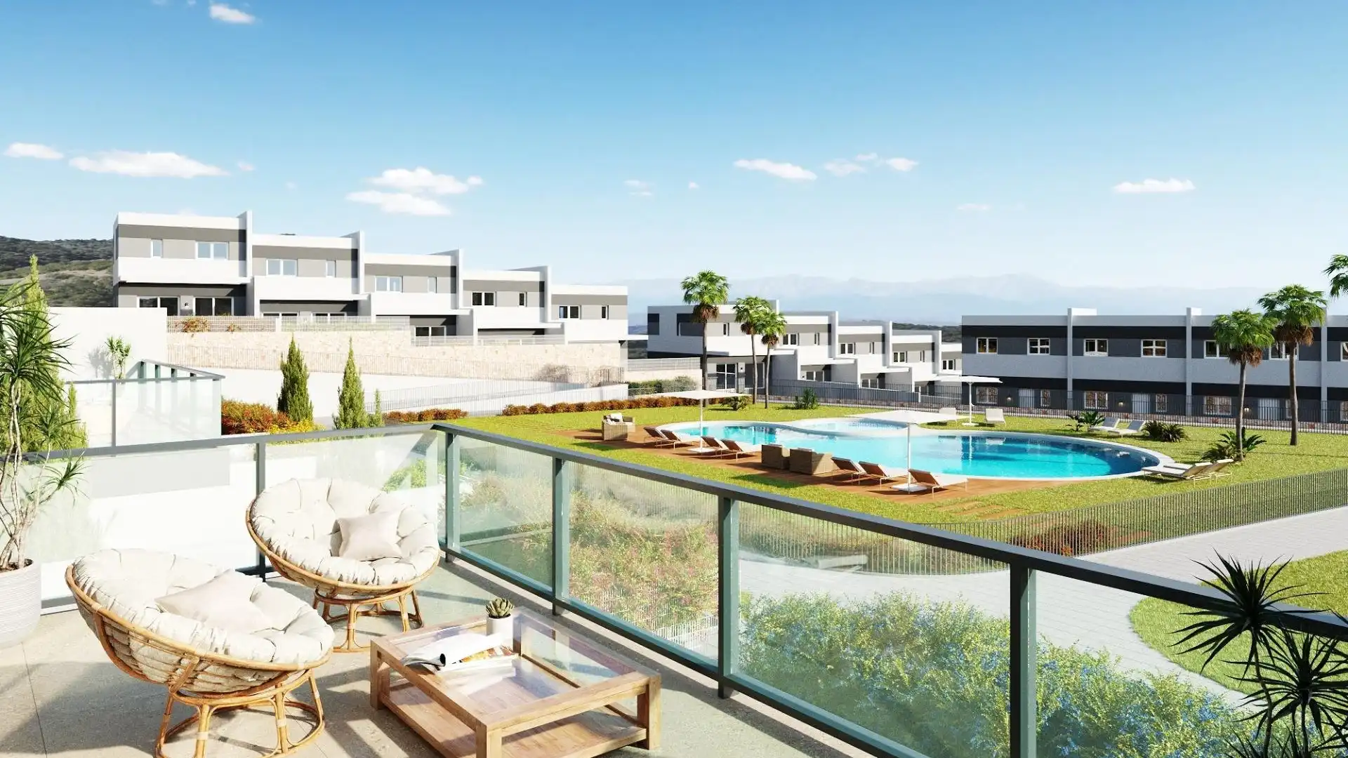 Terraza de Finca rústica en venta en Finestrat con Jardín privado, Terraza y Piscina