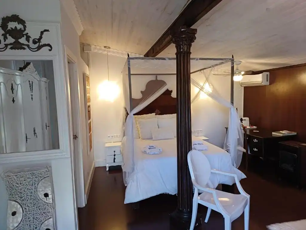 Schlafzimmer von Haus oder Chalet zur Miete in L'Ametlla de Mar  mit Klimaanlage, Privatgarten und Schwimmbad