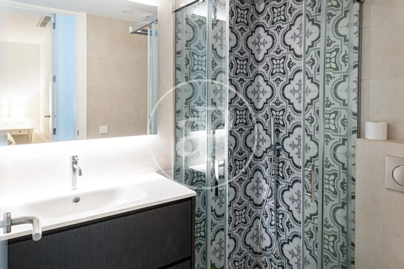 Badezimmer von Wohnung zur Miete in Pollença mit Klimaanlage, Heizung und Terrasse