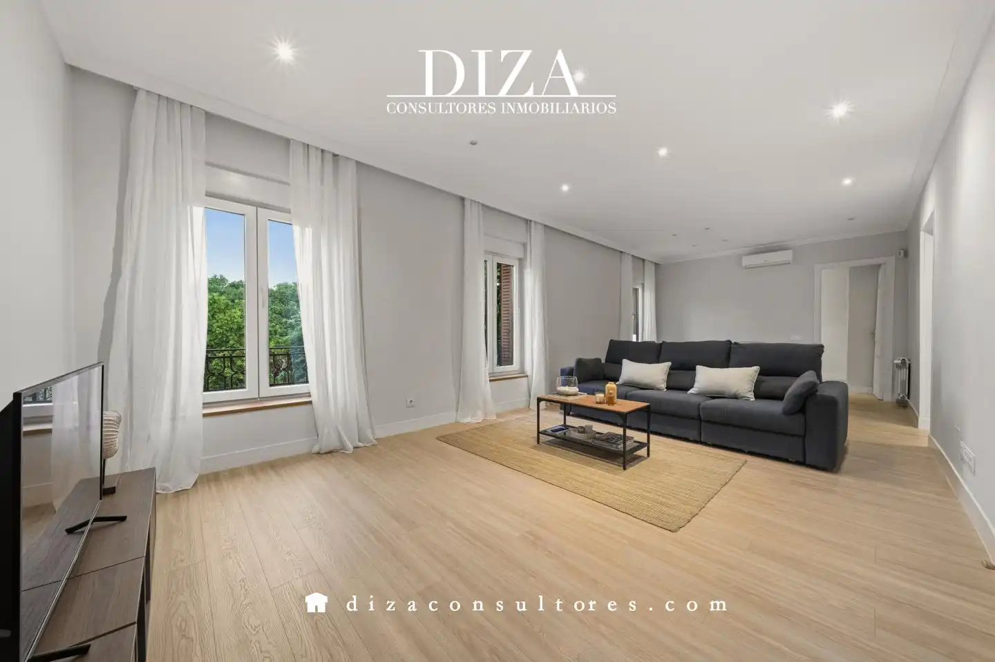 Sala de estar de Piso de alquiler en Madrid con Aire acondicionado, Calefacción y Amueblado