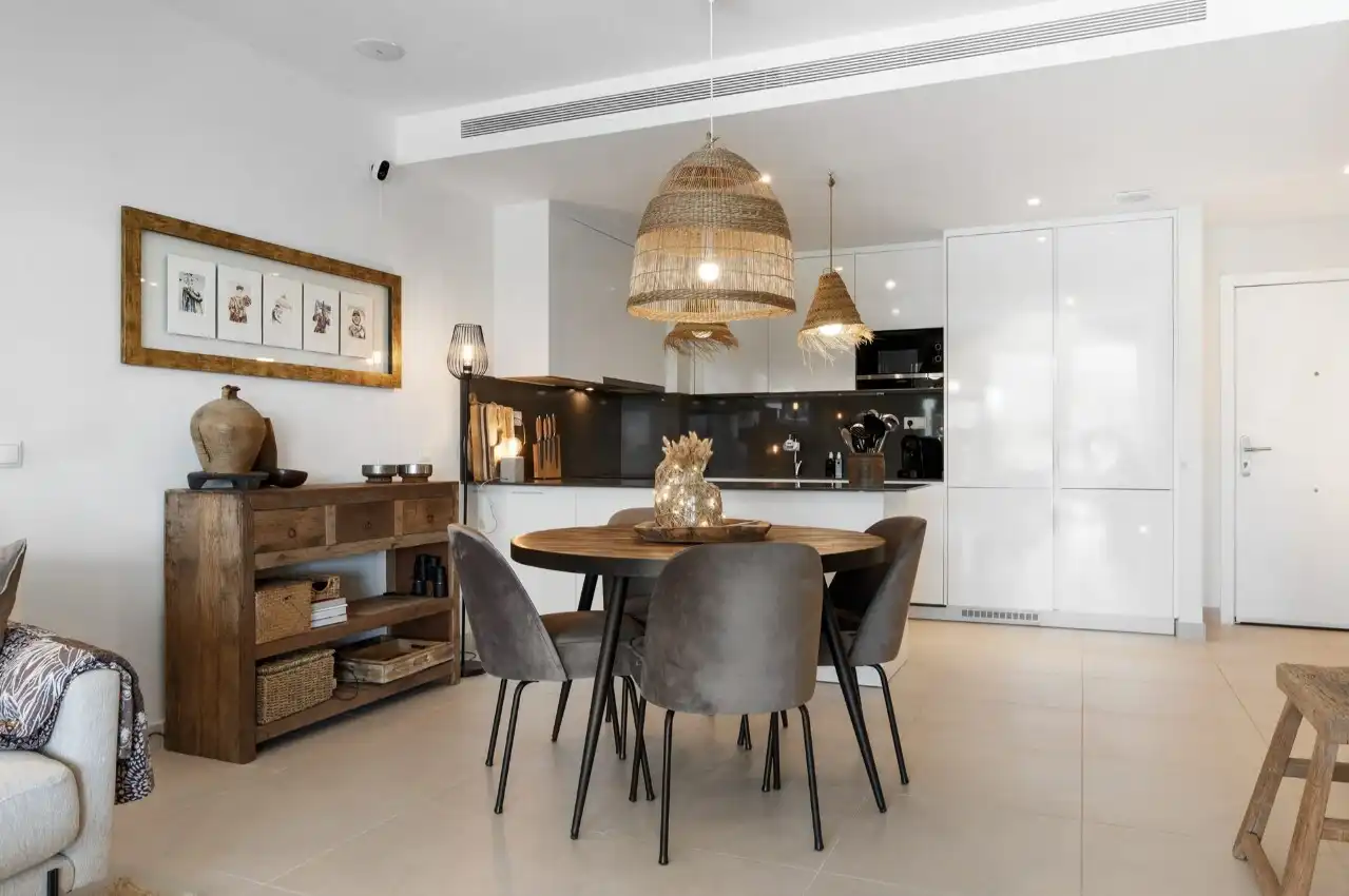Dining room of Ground floor for sale in Estepona  with Air Conditioner, Heating and Private garden