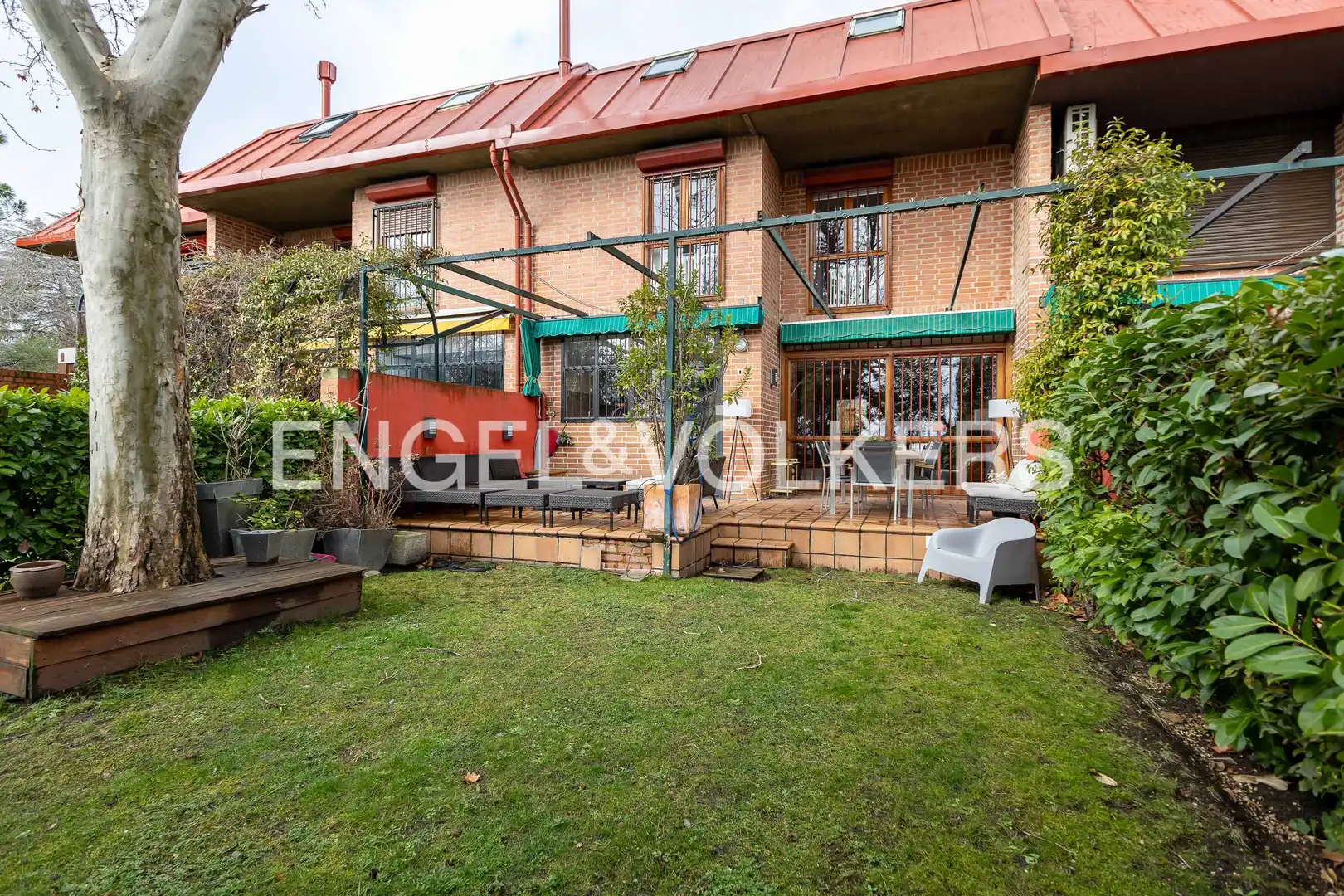 Terrace of Country homes for rent in Madrid  with Air Conditioner, Heating and Private garden