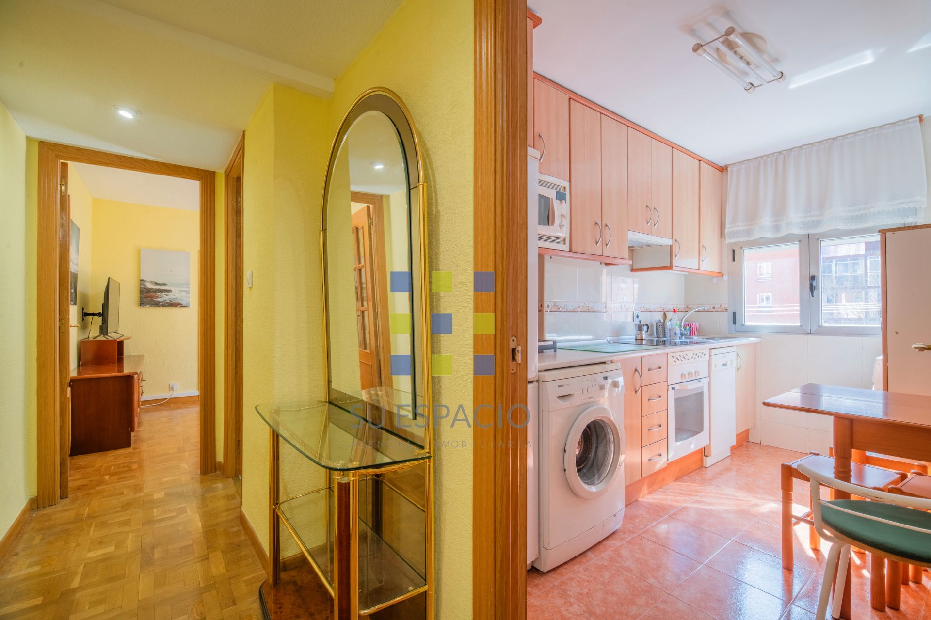 Kitchen of Flat for sale in  Madrid Capital  with Air Conditioner, Heating and Parquet flooring