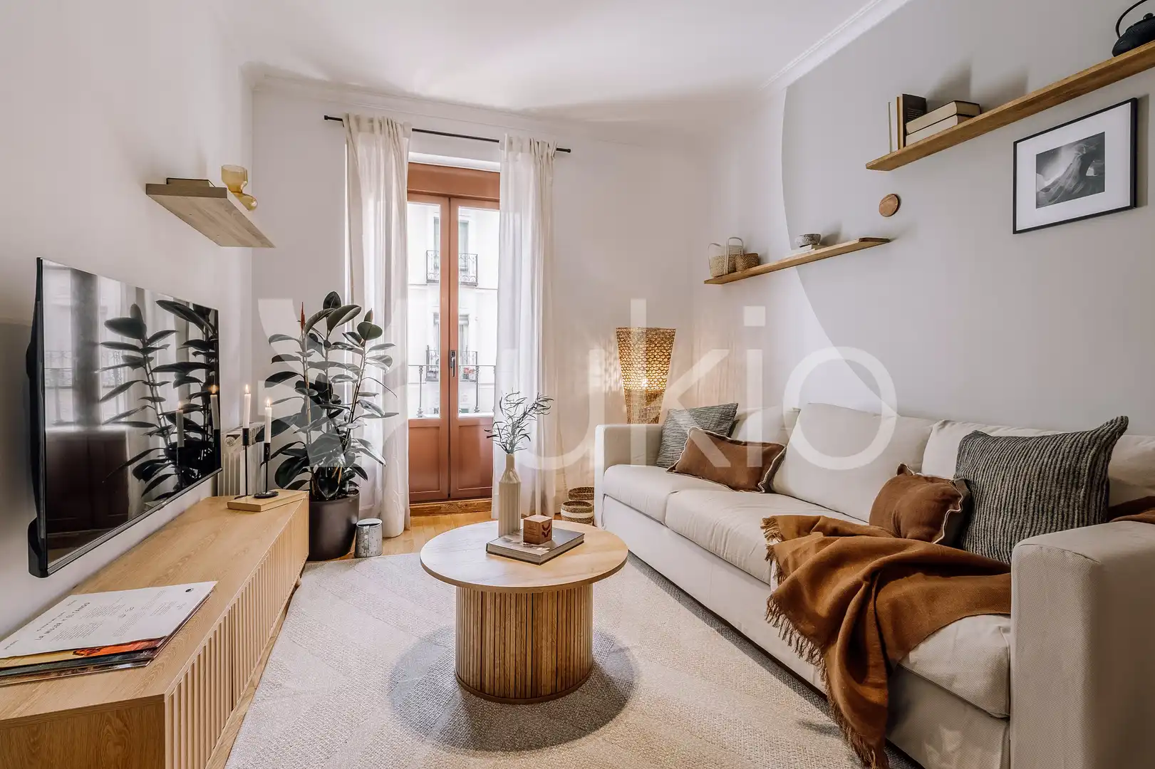 Wohnzimmer von Wohnungen zur Miete in Madrid mit Klimaanlage, Heizung und Möbliert