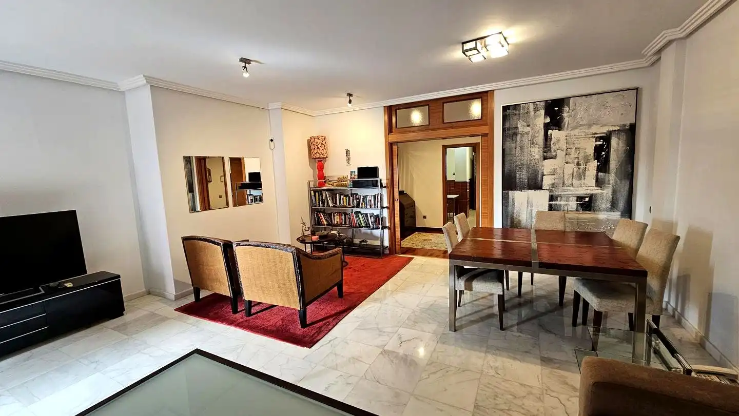 Sala de estar de Piso de alquiler en Las Palmas de Gran Canaria con Aire acondicionado, Parquet y Terraza