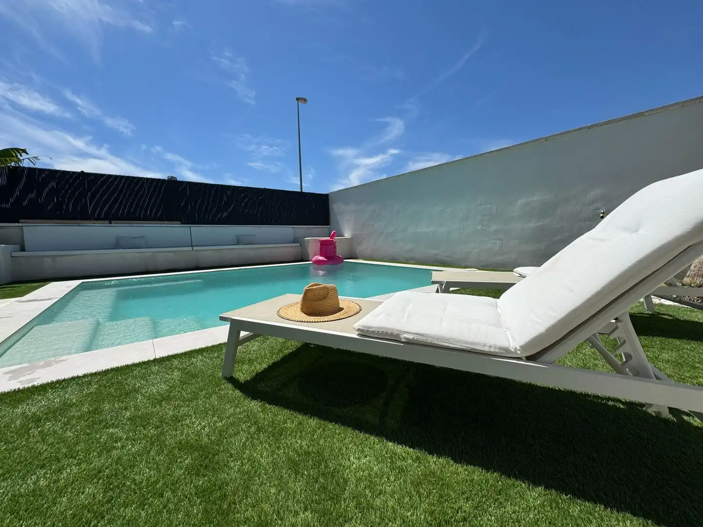 Piscina de Casa adosada en venda en Molina de Segura amb Aire condicionat, Jardí privat i Terrassa