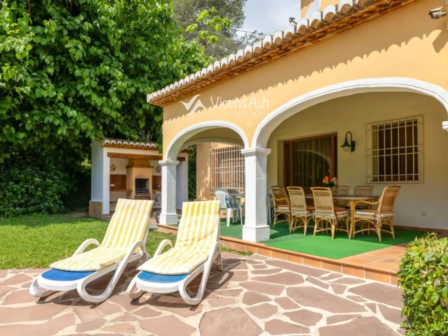 Jardí de Casa o xalet en venda en Jávea / Xàbia amb Aire condicionat, Terrassa i Traster