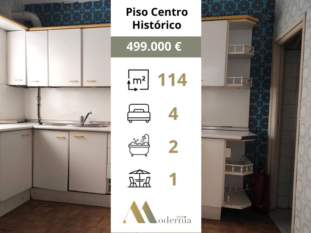 Cocina de Piso en venta en Málaga Capital con Terraza y Balcón