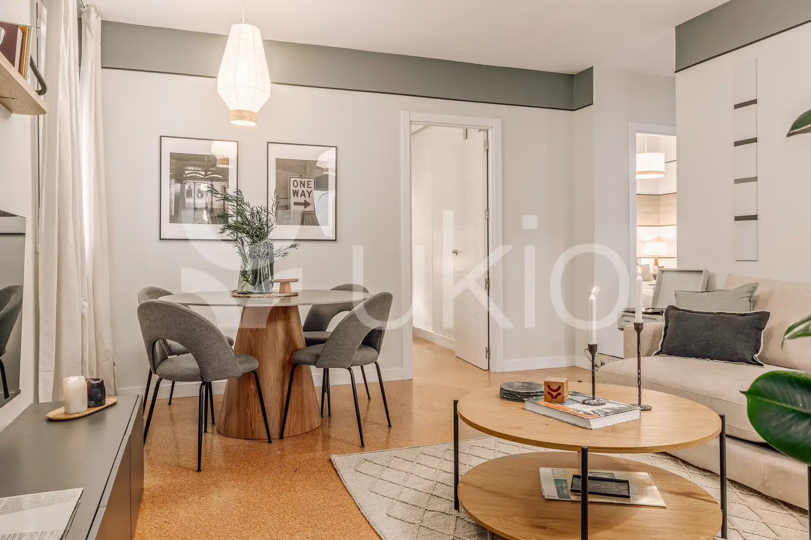 Wohnzimmer von Wohnungen zur Miete in Madrid mit Klimaanlage, Heizung und Möbliert