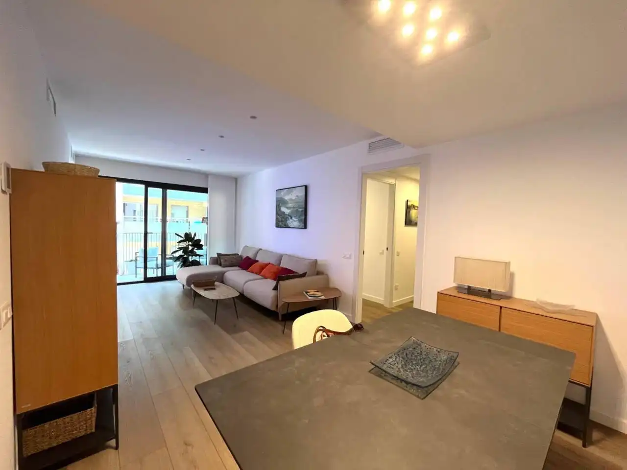 Sala d'estar de Pis en venda en Girona amb Aire condicionat, Terrassa i Traster