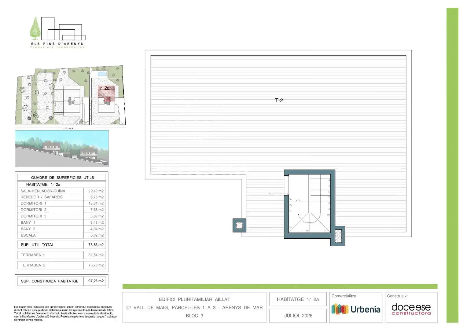 Ático en venta en Arenys de Mar con Aire acondicionado, Calefacción y Jardín privado
