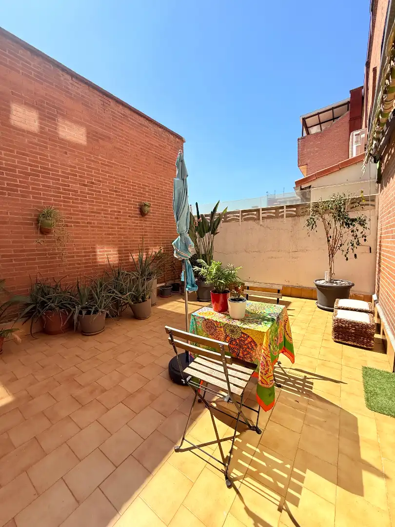 Terraza de Casa adosada en venta en San Sebastián de los Reyes con Aire acondicionado, Calefacción y Jardín privado