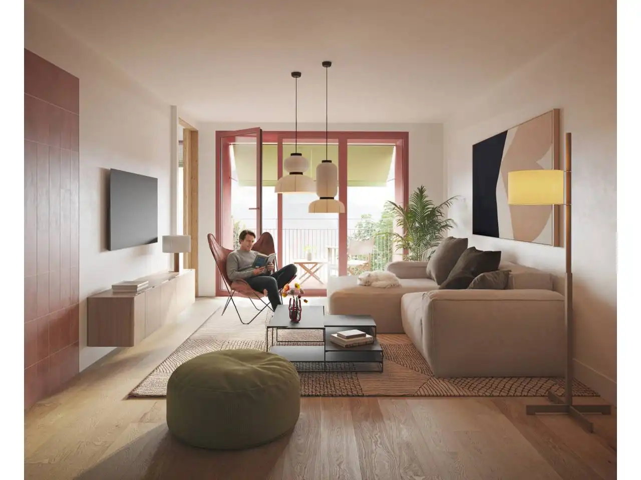Living room of Flat for sale in Sabadell  with Air Conditioner, Heating and Private garden