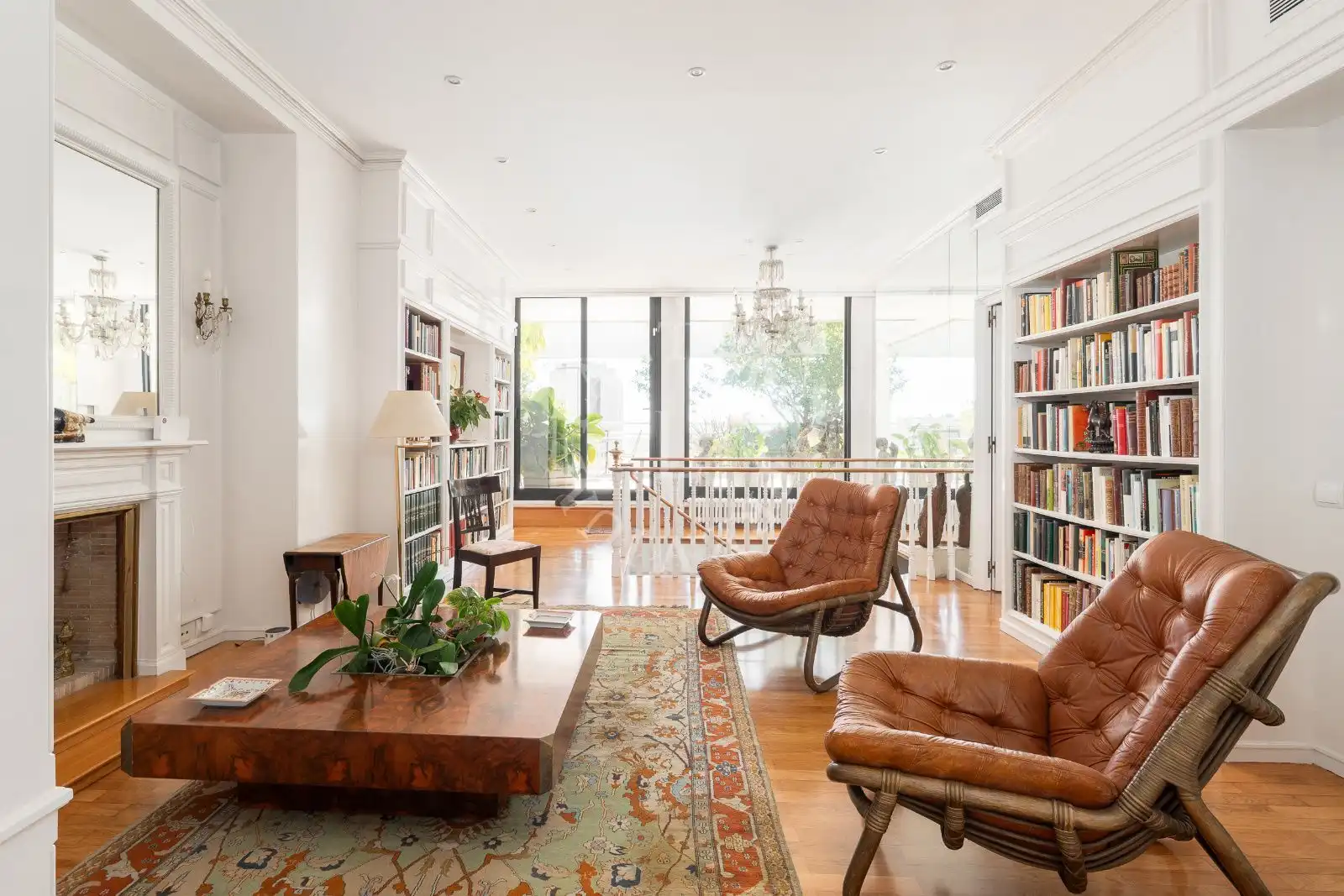 Wohnzimmer von Dachboden zum Verkauf in Barcelona mit Terrasse, Abstellraum und Schwimmbad