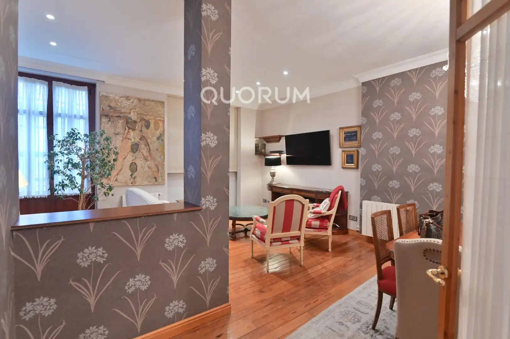 Wohnzimmer von Wohnung zum Verkauf in Bilbao  mit Heizung und Balkon