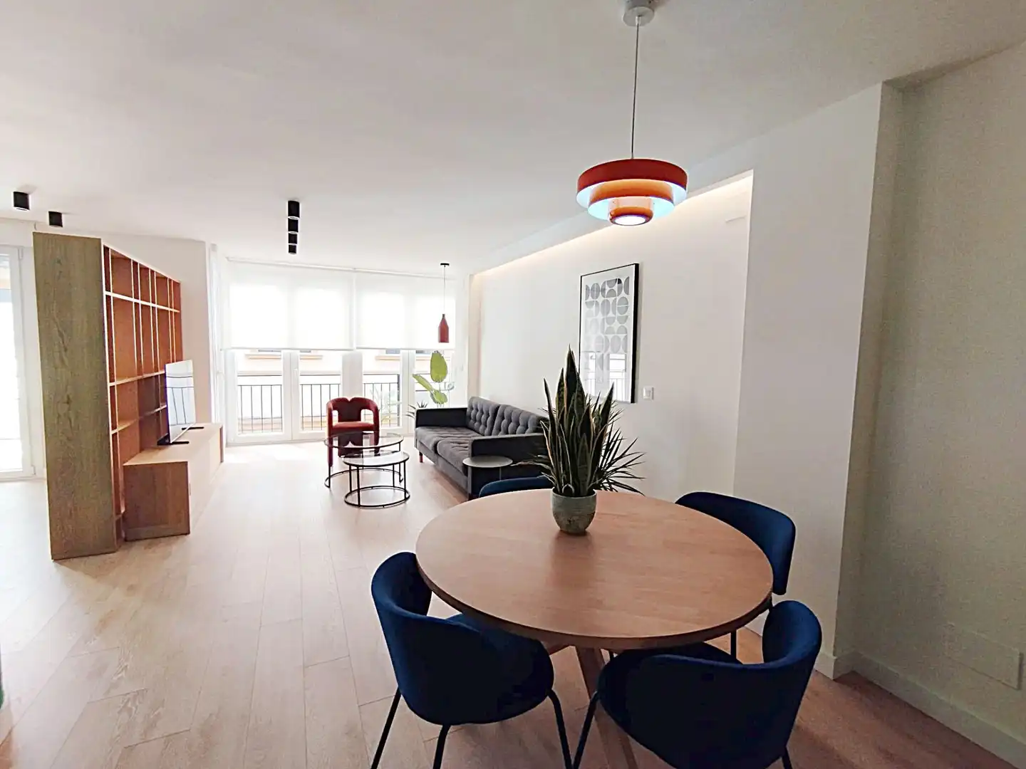 Wohnzimmer von Wohnung zur Miete in Málaga mit Klimaanlage, Heizung und Terrasse