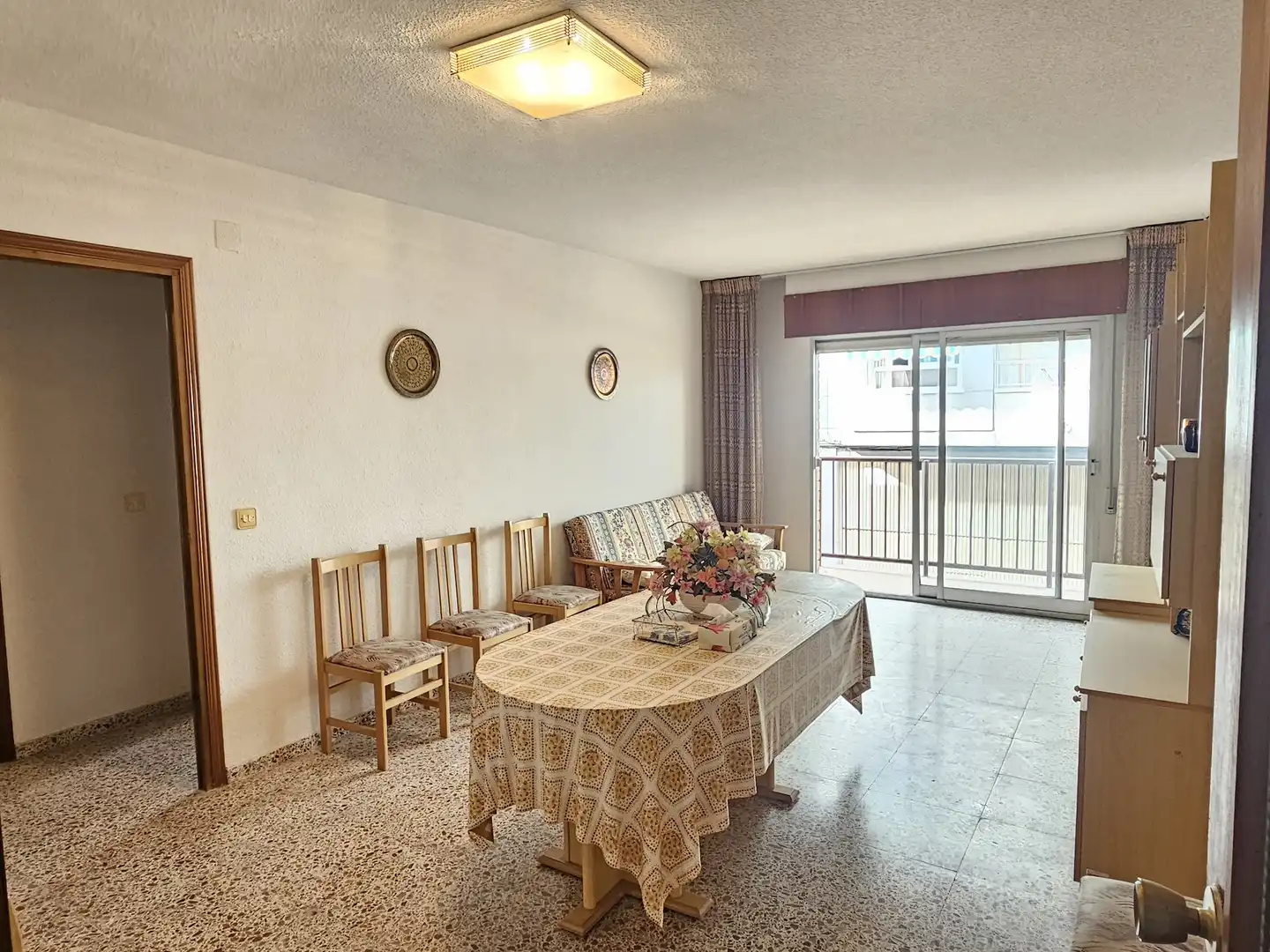 Living room of Flat for sale in Santa Pola  with Furnished, TV and Balcony