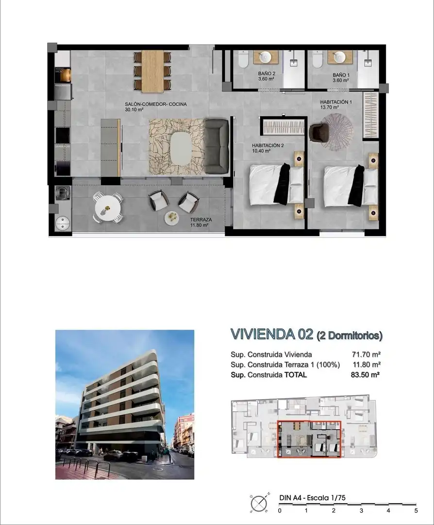 Apartment with lift for sale in Santa Pola ciudad, imagen 10