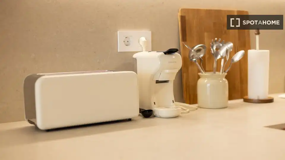 Cocina de Piso de alquiler en Valencia con Aire acondicionado, Calefacción y Amueblado