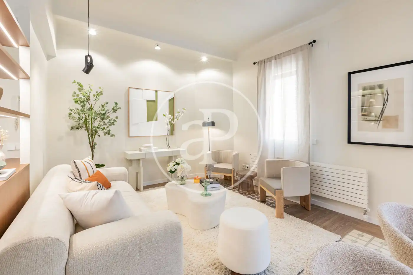 Sala d'estar de Pis en venda en Madrid amb Aire condicionat, Calefacció i Terrassa