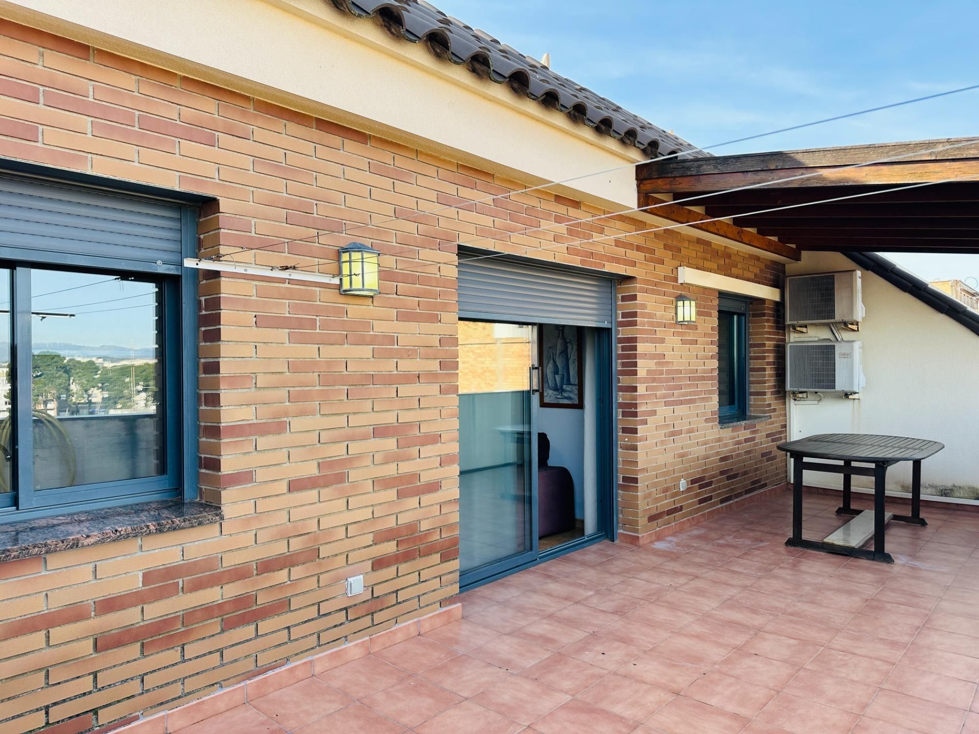 Exterior view of Attic for sale in Amposta  with Air Conditioner, Terrace and Furnished