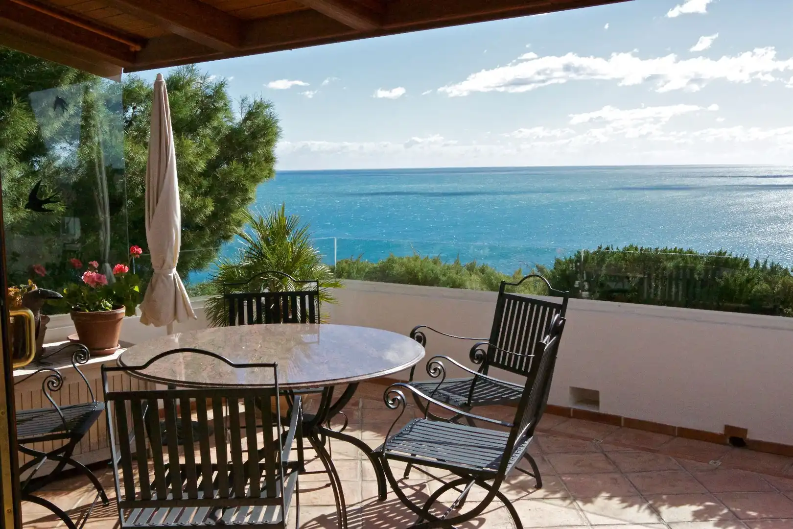 Terrasse von Country house zum Verkauf in Altea mit Klimaanlage, Abstellraum und Schwimmbad