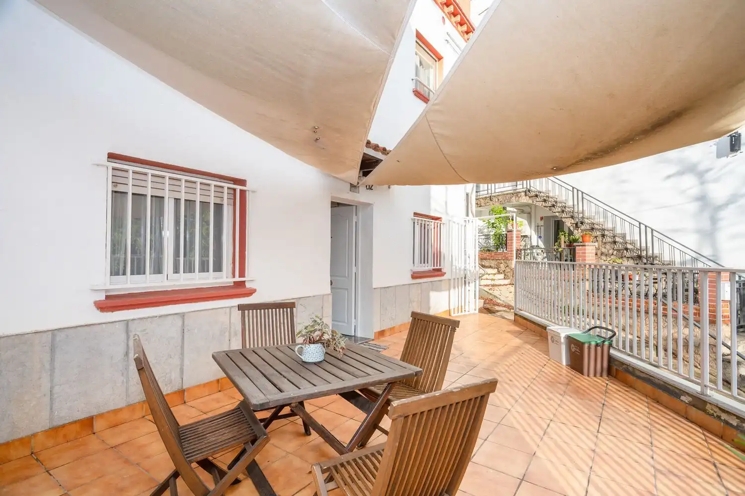 Terraza de Piso de alquiler en Girona con Calefacción, Terraza y Trastero