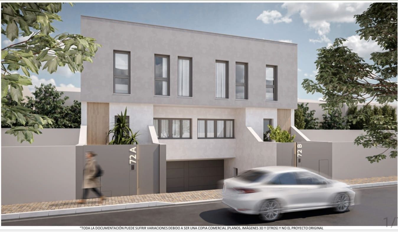 Exterior view of Single-family semi-detached for sale in Molina de Segura  with Private garden, Terrace and Swimming Pool