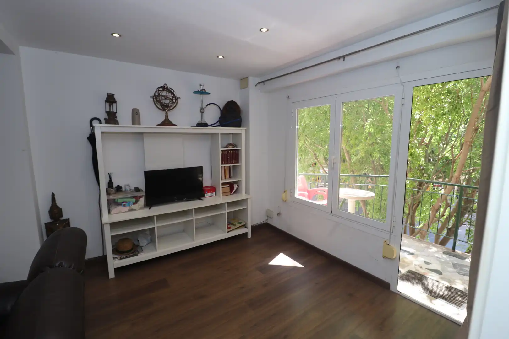 Wohnzimmer von Wohnung zum Verkauf in  Palma de Mallorca mit Parkett und Balkon