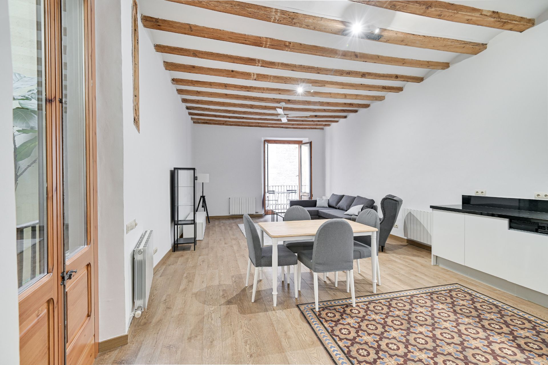 Living room of Flat to rent in  Barcelona Capital  with Heating, Furnished and Oven