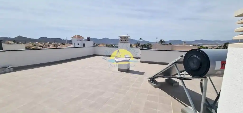 Terraza de Casa o chalet en venta en Mazarrón con Jardín privado, Terraza y Piscina