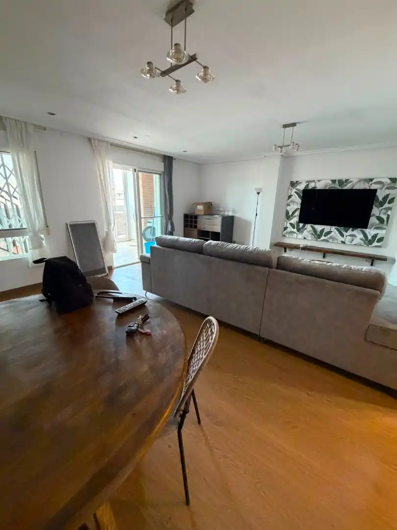 Sala d'estar de Àtic de lloguer en Alicante / Alacant amb Aire condicionat, Calefacció i Terrassa
