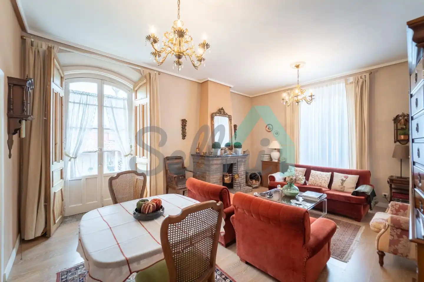 Sala de estar de Casa o chalet en venta en Ribera de Arriba con Jardín privado, Terraza y Balcón